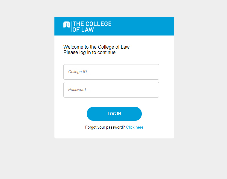 The College of Law Learning Portal Site